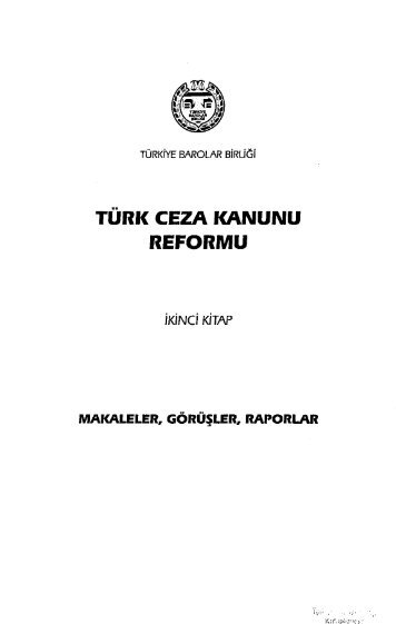 1. - TÃ¼rkiye Barolar BirliÄi YayÄ±nlarÄ±