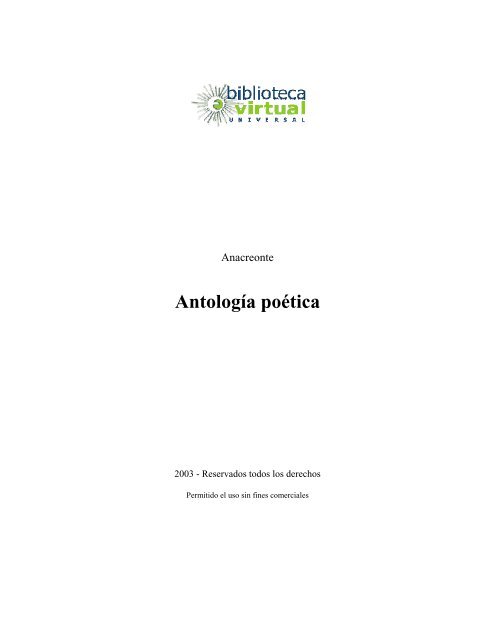 Antología poética Helada y sol
