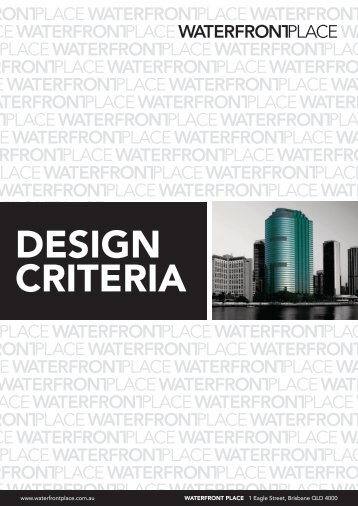 DESIGN CRITERIA - Waterfront Place