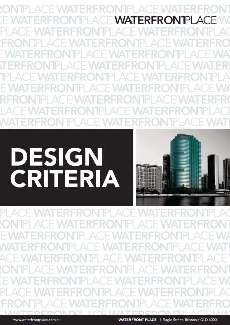 DESIGN CRITERIA - Waterfront Place