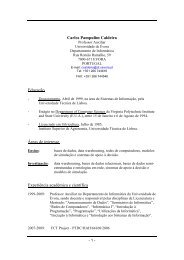 Curriculum VitÃ¦ - PortuguÃªs - Departamento de InformÃ¡tica ...