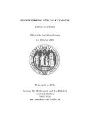 Antrittsvorlesung Prof. R. H. Kaenders, 24. 10.09 - math-il.de