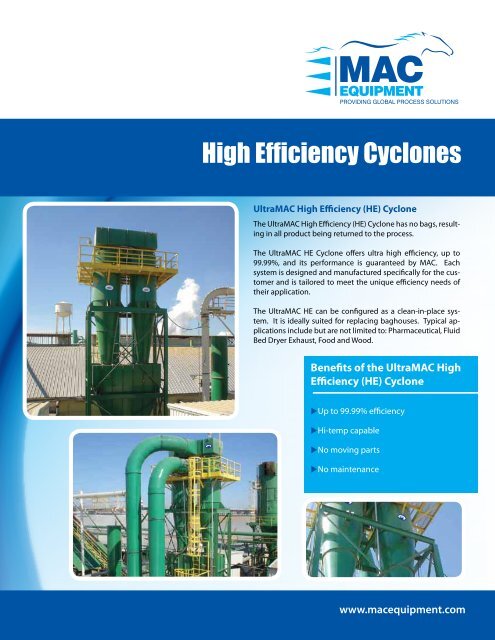 Cyclone Brochure - Mac Process Mac Process