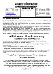 Altkleider- und Altpapiersammlung - Markt Giebelstadt