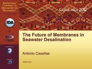 The Future of Membranes in Seawater Desalination - emwis