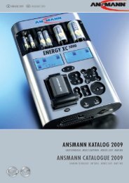 ANSMANN kAtAlog 2009 ANSMANN CAtAlogUE ... - palcoelectronica