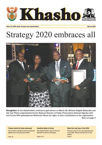 Strategy 2020 embraces all - National Prosecuting Authority