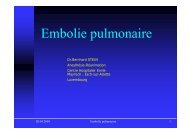 Embolie pulmonaire