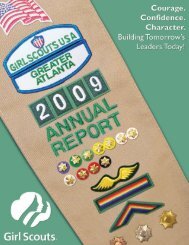 2009 Annual Report - Girl Scouts of Greater Atlanta