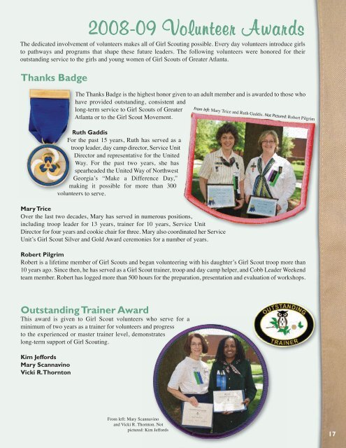 2009 Annual Report - Girl Scouts of Greater Atlanta