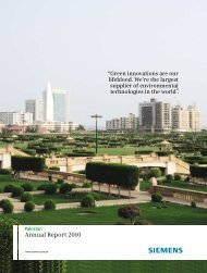 Annual Report 2010 - Siemens Pakistan