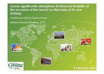 Download the presentation - Groupe Casino