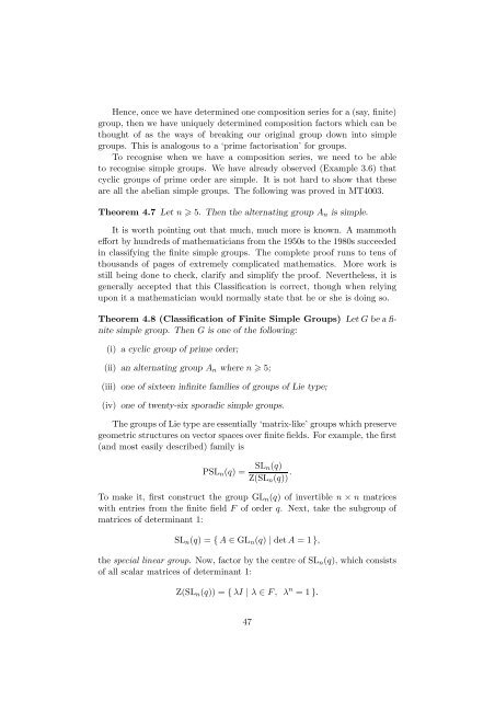 The JordanâHölder Theorem