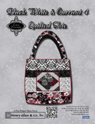 Black White & Currant 4 Quilted Tote - Henry Glass & Co