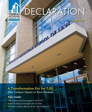 The Declaration - Spring 2011 - Thomas Jefferson School of Law