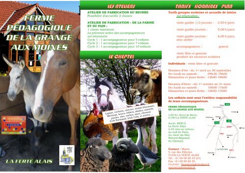 ferme pÃ©dagogique de la grange aux moines - La FertÃ© Alais