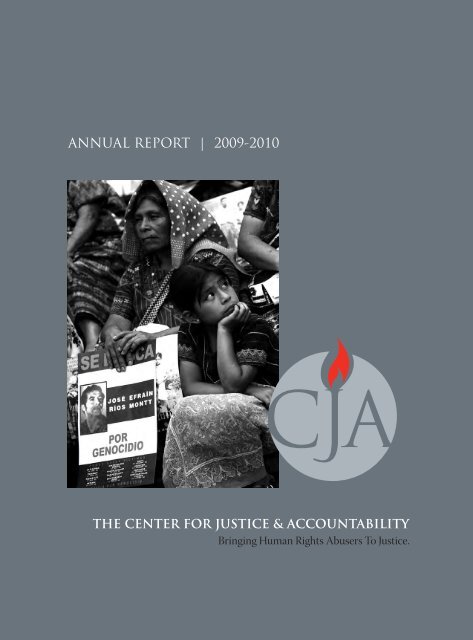ANNUAL REPORT | 2009-2010 - Center for Justice and Accountability