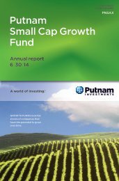 Small Cap Growth Fund Annual Report - Putnam Investments