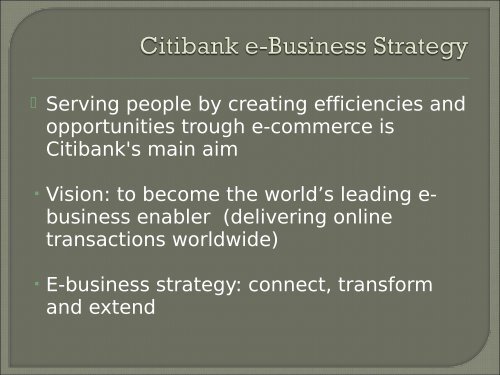 Citibank - Institute for Information Business