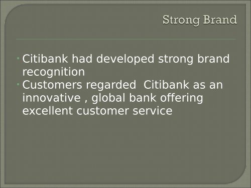 Citibank - Institute for Information Business