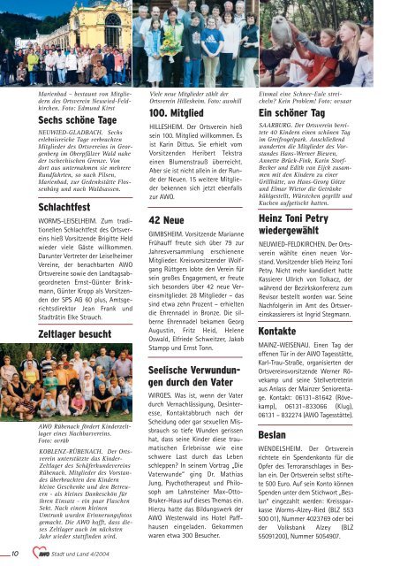 In dieser Ausgabe - Betreuungsvereine