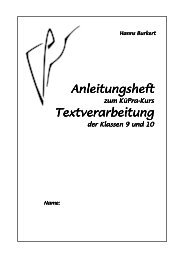 Anleitung Word (pdf) - Rudolf-Steiner-Schule GrÃ¶benzell