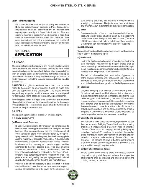 Steel Joist Manual