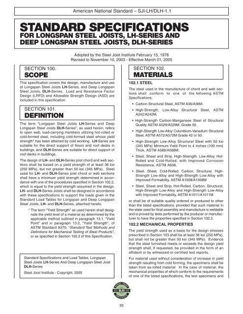 Steel Joist Manual