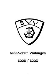 Schi-Verein Vaihingen 2002 / 2003 - Schi-Verein Stuttgart-Vaihingen