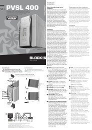 PVSL 400 - BLOCK Transformatoren-Elektronik GmbH