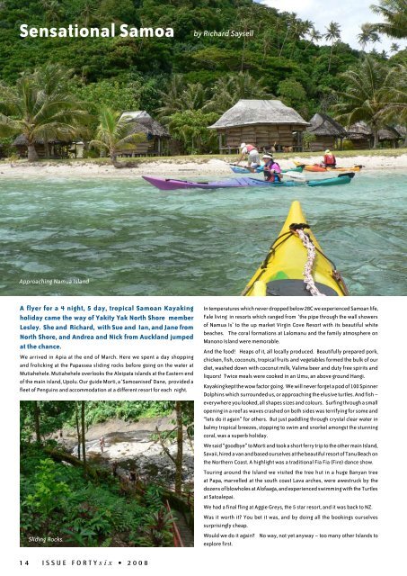 kayaking the pacific islands. - Canoe & Kayak