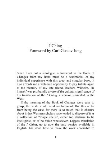 I Ching - Foreword by C.G. Jung - Above Top Secret