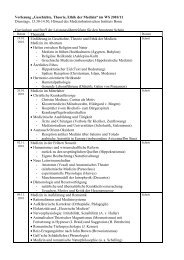 GTE-Vorlesung WS 2010 Curriculum mit Dozenten