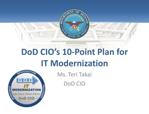 CIO 10 Point Plan for IT Modernization