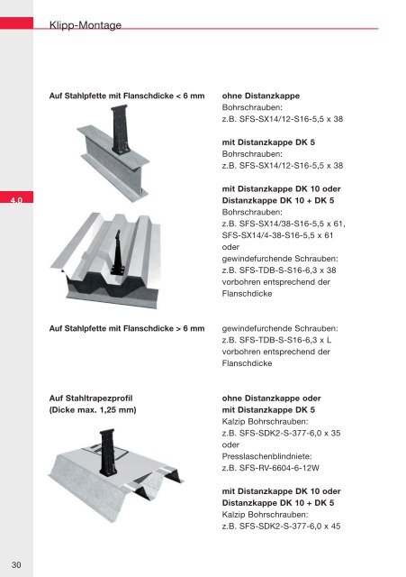 KalzipÂ® Montagerichtlinie