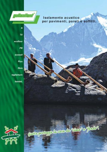Isolamento acustico per pavimenti, pareti e soffitti. - Edilio
