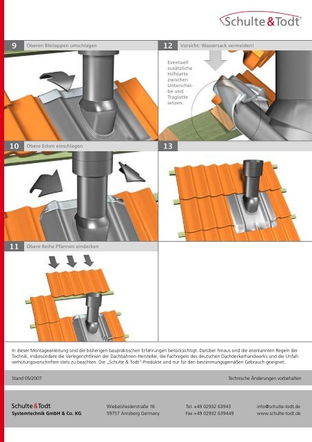 Montageanleitung Universal Bleicolor Durchgangspfanne PDF Ã¶ffnen