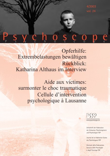 PSC 4-03 - bei der Föderation der Schweizer Psychologinnen und ...