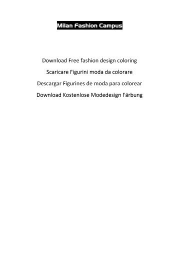 Download Free fashion design coloring Scaricare Figurini moda da ...