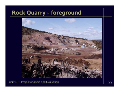 Project Analysis and Evaluation - Bureau of Land Management