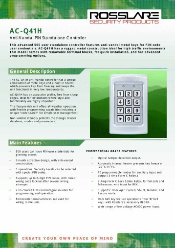 AC-Q41H - GTO Security Technologies