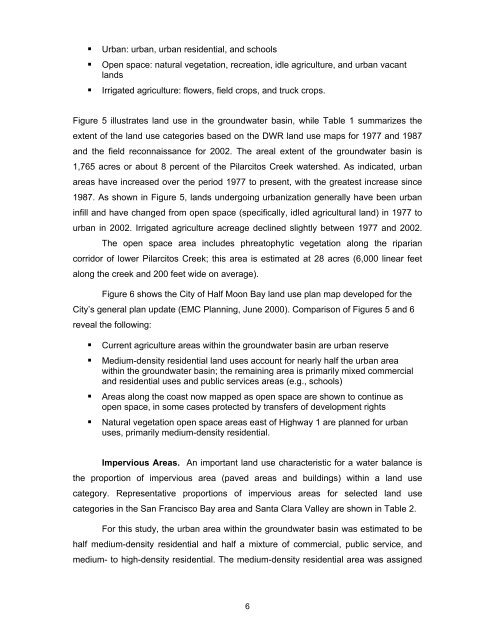 Lower Pilarcitos Creek Groundwater Basin Study - Coastside ...