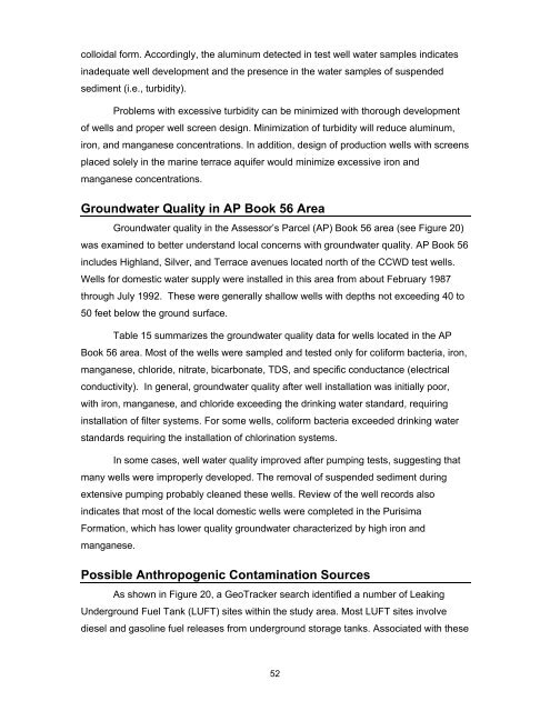 Lower Pilarcitos Creek Groundwater Basin Study - Coastside ...