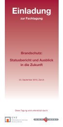 Brandschutz: Statusbericht und Ausblick in die Zukunft - PresseBox