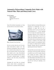 Automotive Polyurethane Composite Parts Made with Natural Fiber ...