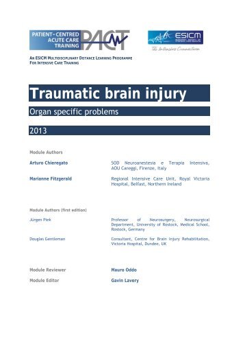 Traumatic brain injury (TBI) - PACT - ESICM