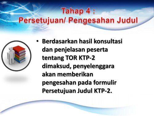 Pengajuan TOR KTP2 - Pusdiklat SPIMNAS Bidang Kepemimpinan