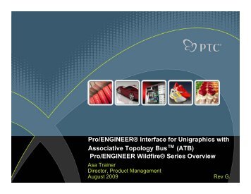 Pro/ENGINEER® Interface for Unigraphics with Associative - PTC