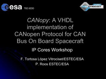 CANopy.pdf - Microelectronics - ESA