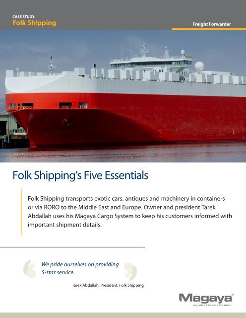 Folk Shipping - Magaya